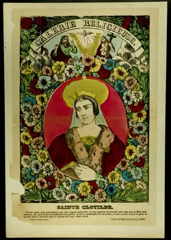 estampe GALERIE RELIGIEUSE.  SAINTE CLOTILDE. 1947.22.85 Photo