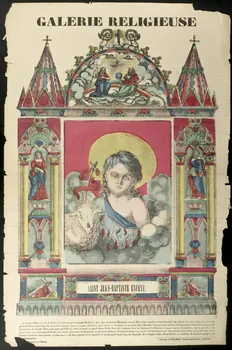 estampe GALERIE RELIGIEUSE  SAINT JEAN-BAPTISTE ENFANT. 1947.22.92 Photo