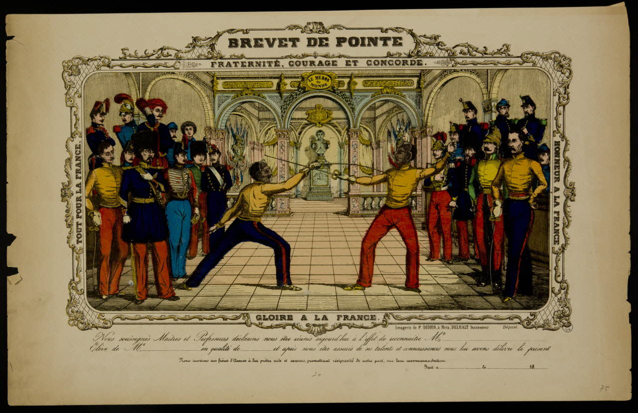 Paulin Didion estampe BREVET DE POINTE 1869-1879 1947.31.21 Photo