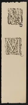 estampe Lettre M 1947.38.19 Photo