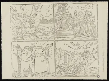 suite de scènes (2x2) Scènes de la vie de Jésus 1947.38.7 Photo