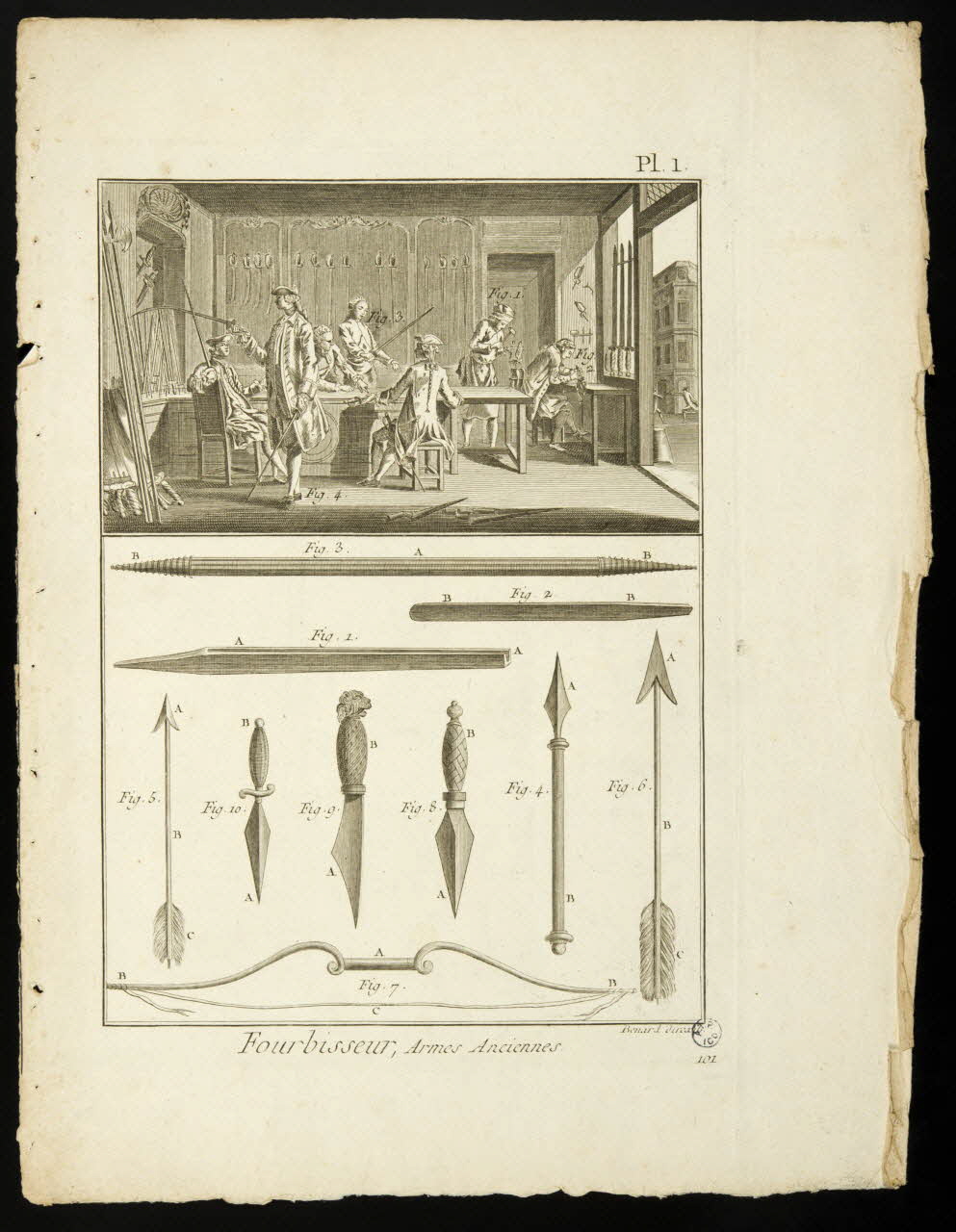 estampe Fourbisseur, Armes Anciennes 1947.53.1 Photo