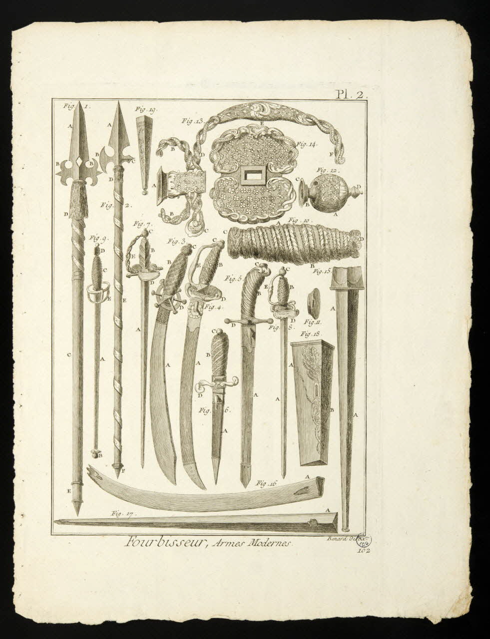 estampe Fourbisseur, Armes Modernes. 1947.53.2 Photo