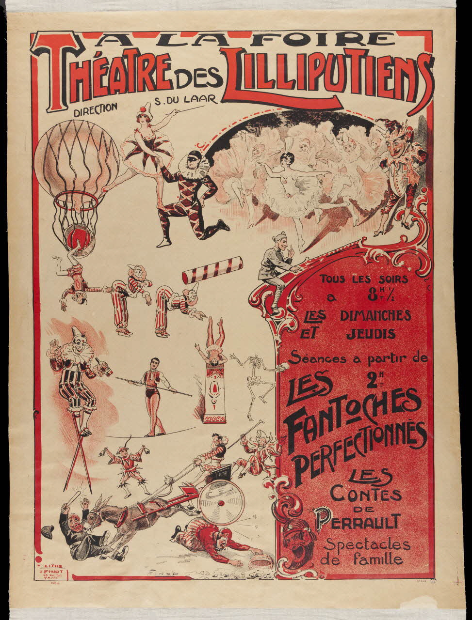 affiche A LA FOIRE  THÉATRE DES LILLIPUTIENS 1947.63.2 Photo