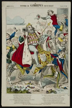 estampe HISTOIRE DE GAMBRINUS ROI DE BRABANT. 1947.64.20 Photo