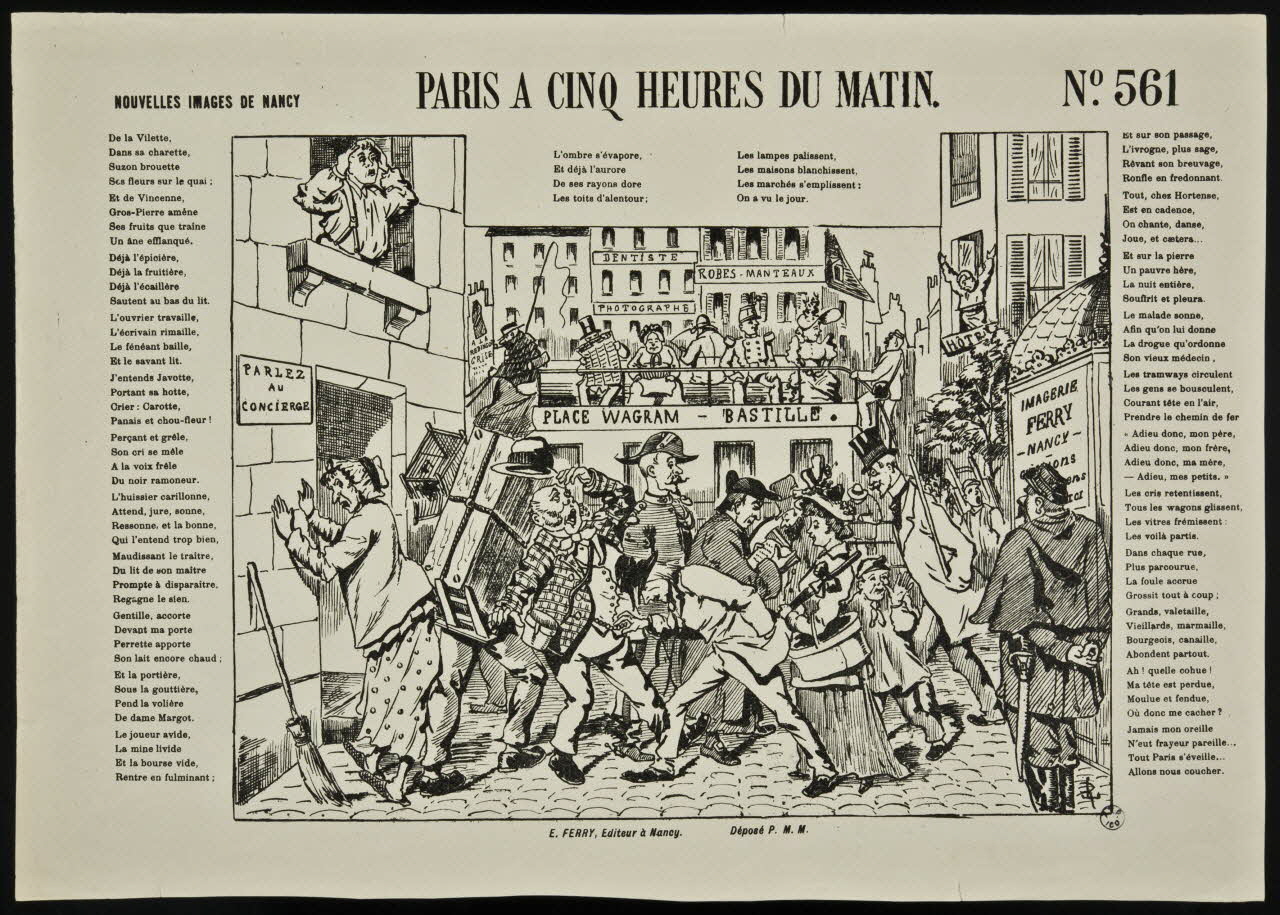 estampe PARIS A CINQ HEURES DU MATIN. 1947.64.56 Photo