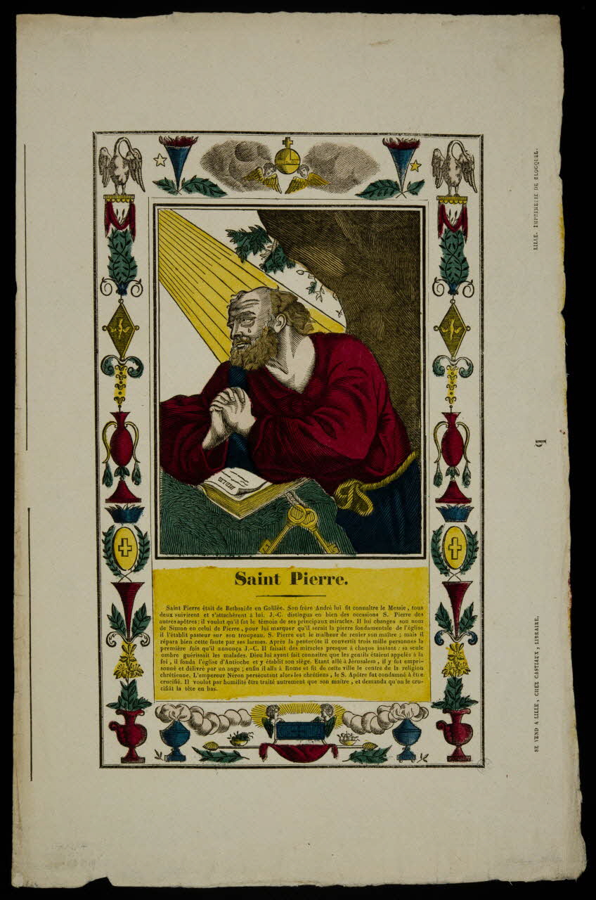 imagerie ancienne Saint Pierre. 1948.18.116  Photo