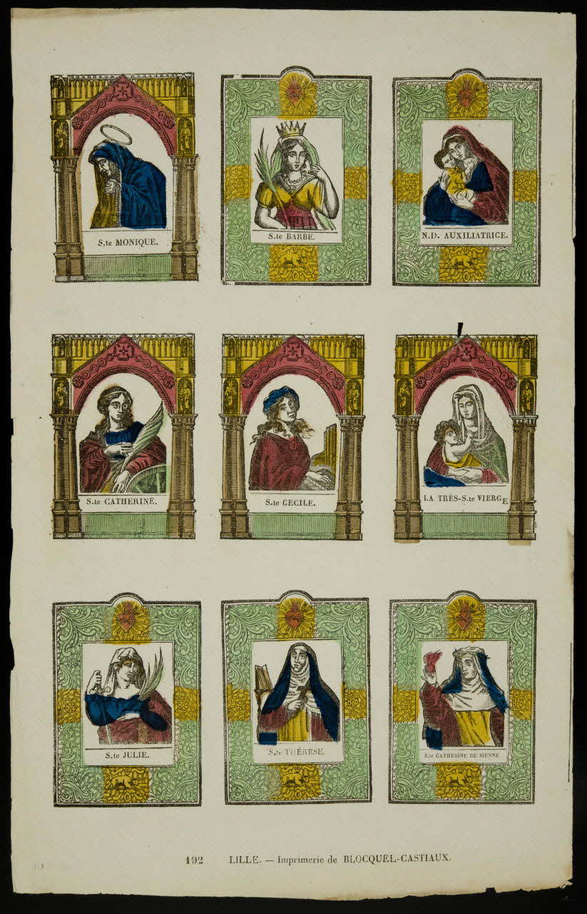 estampe Planche de saintetés 1948.18.119 Photo