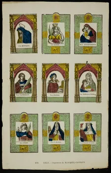estampe Planche de saintetés 1948.18.119 Photo