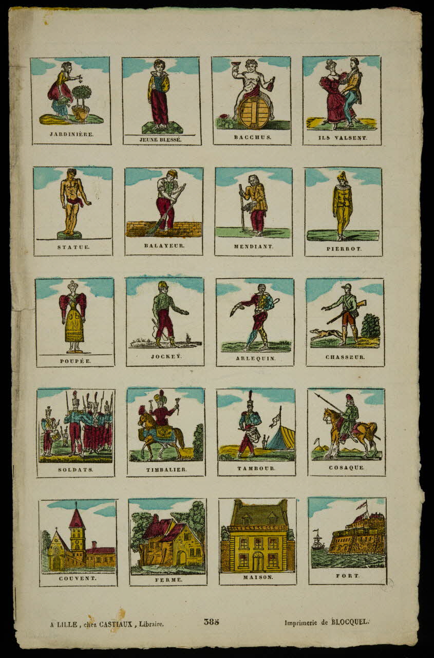 Jean-Baptiste Castiaux ; Simon-François Blocquel imagerie ancienne Figures et vues d'architectures Lille 1809-1837 1948.18.120 Photo
