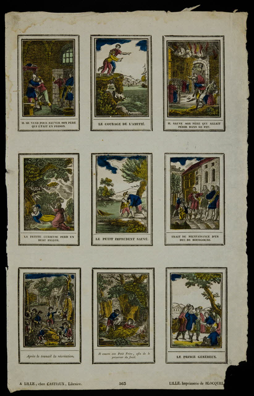 estampe Suite de scènes illustrant des vertus 1948.18.122 Photo