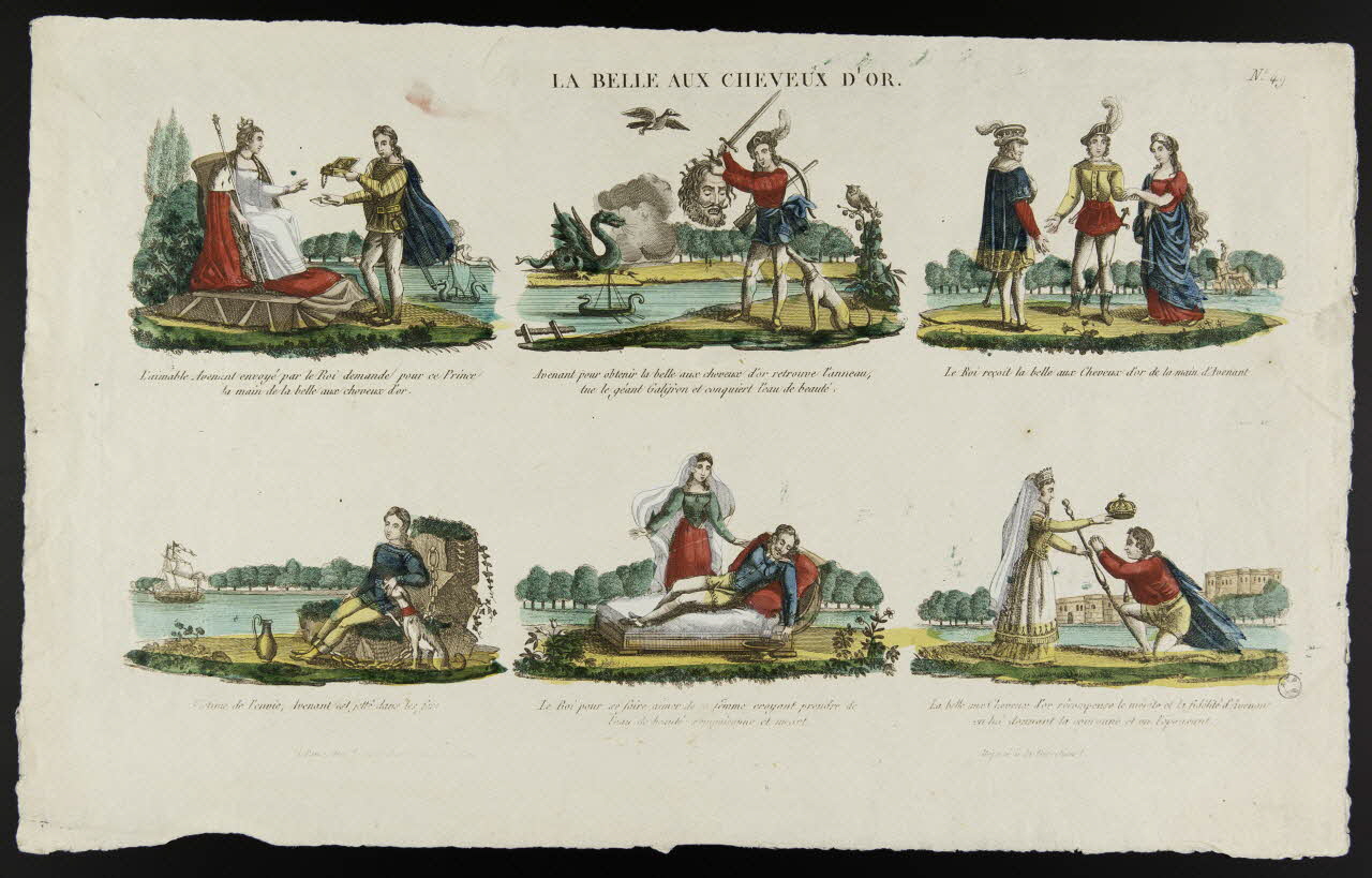 estampe LA BELLE AUX CHEVEUX D'OR. 1948.18.147 Photo