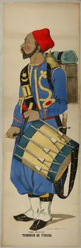 affiche ARMÉE FRANCAISE.  TAMBOUR DE TURCOS. 1948.18.156 Photo