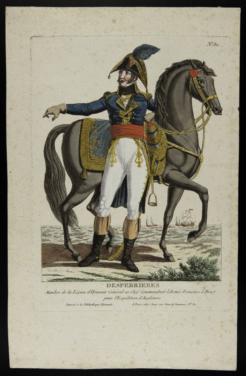 Jean Jean-Baptiste imagerie ancienne DESPERRIERES  Membre de la Légion d'Honneur Général en Chef Commandant l'Armée Française à Brest  pour l'Expédition d'Angleterre Paris 1799-1815 1948.18.16 Photo
