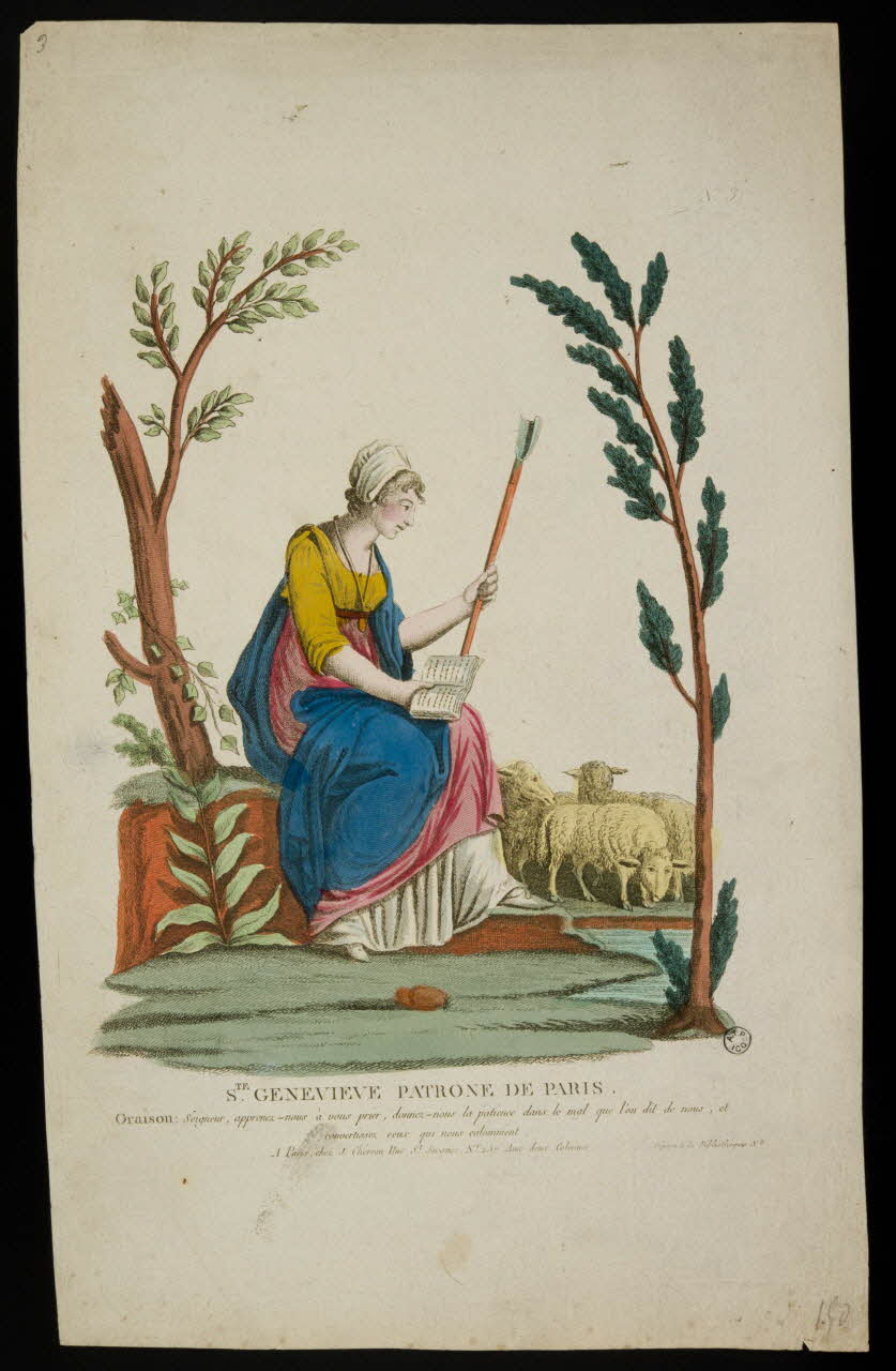 estampe STE. GENEVIEVE PATRONE DE PARIS. 1948.18.35 Photo