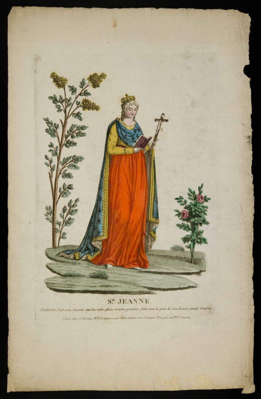 Chéreau imagerie ancienne Ste. JEANNE. Paris 1794-1810 1948.18.42 Photo