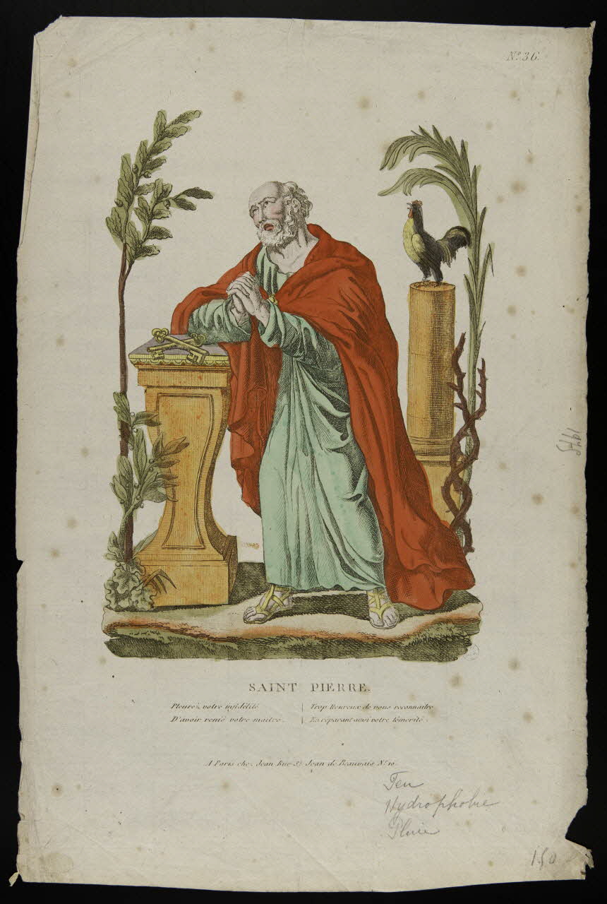 Jean Jean-Baptiste imagerie ancienne SAINT PIERRE. Paris 1797-1821 1948.18.44 Photo