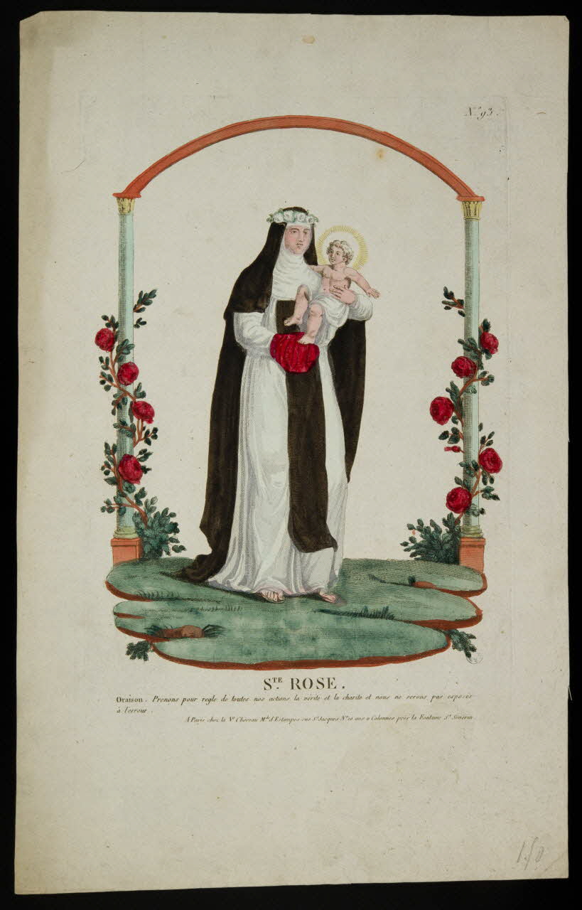 Chéreau Veuve imagerie ancienne STE. ROSE. Paris 1810-1819 1948.18.49 Photo