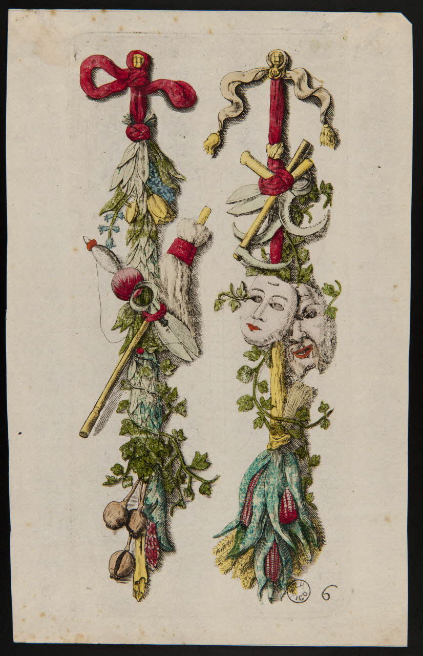 estampe Guirlandes et masques 1948.18.99 Photo
