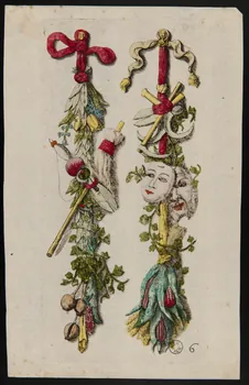 estampe Guirlandes et masques 1948.18.99  Photo