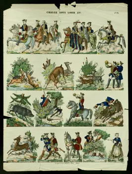 Paulin Didion estampe CHASSE SOUS LOUIS XV. Metz 1869-1879 1948.26.15  Photo