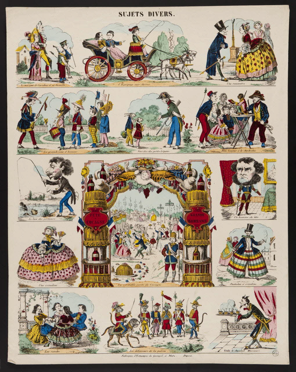 Charles Nicolas Gangel estampe SUJETS DIVERS. Metz 1852-1858 1948.26.26 Photo