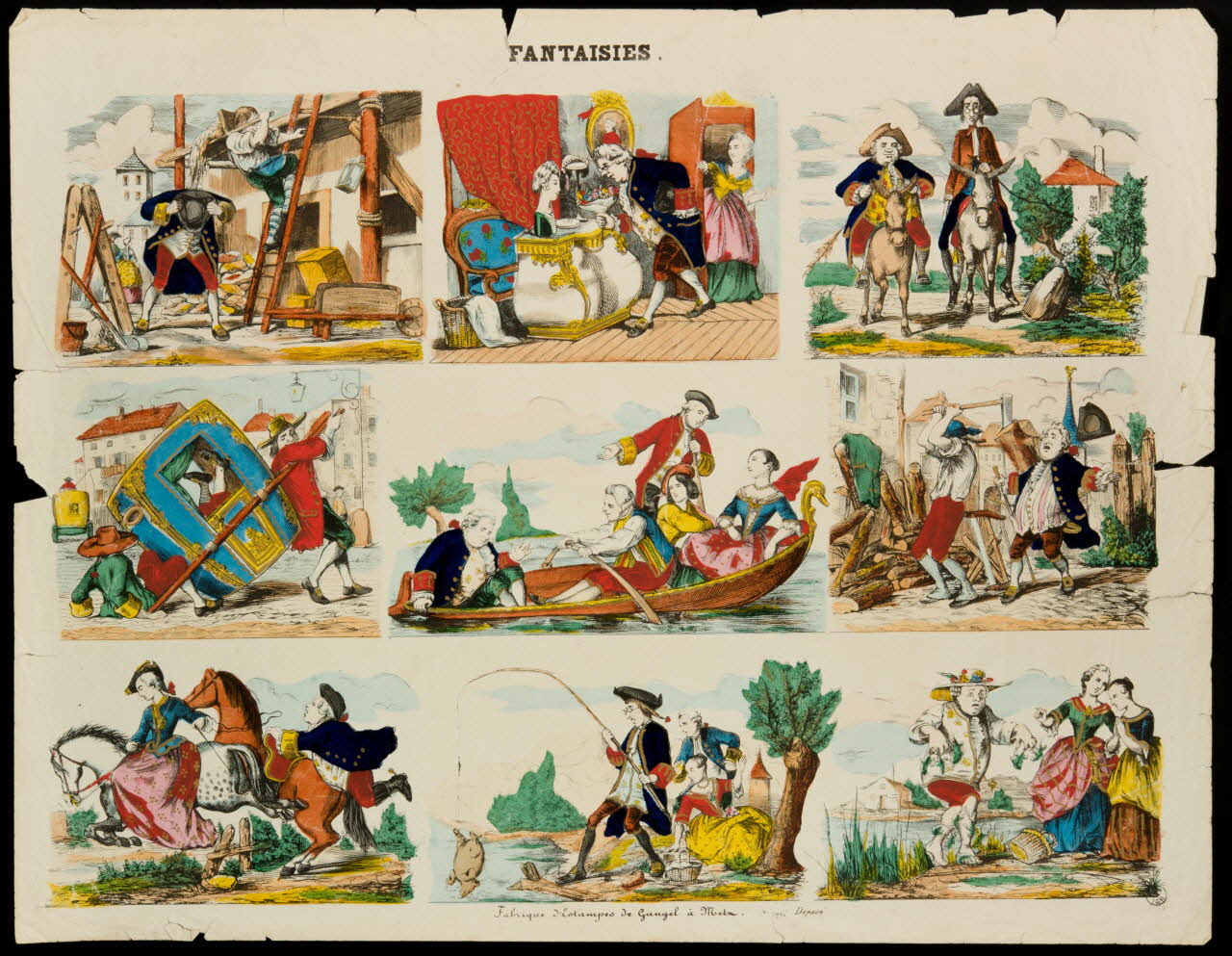 Charles Nicolas Gangel estampe FANTAISIES. Metz 1852-1858 1948.26.30 Photo