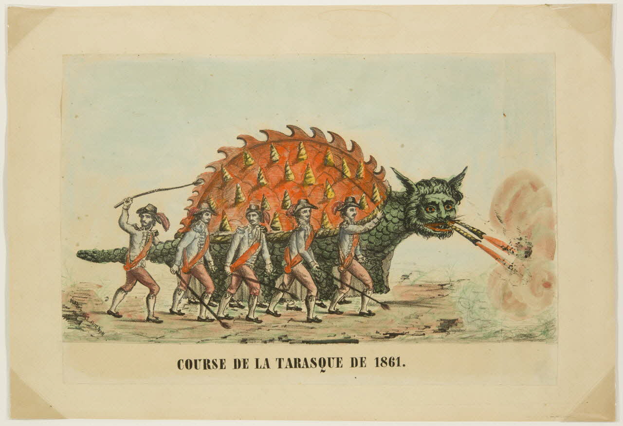 estampe COURSE DE LA TARASQUE DE 1861. 1948.41.3 Photo