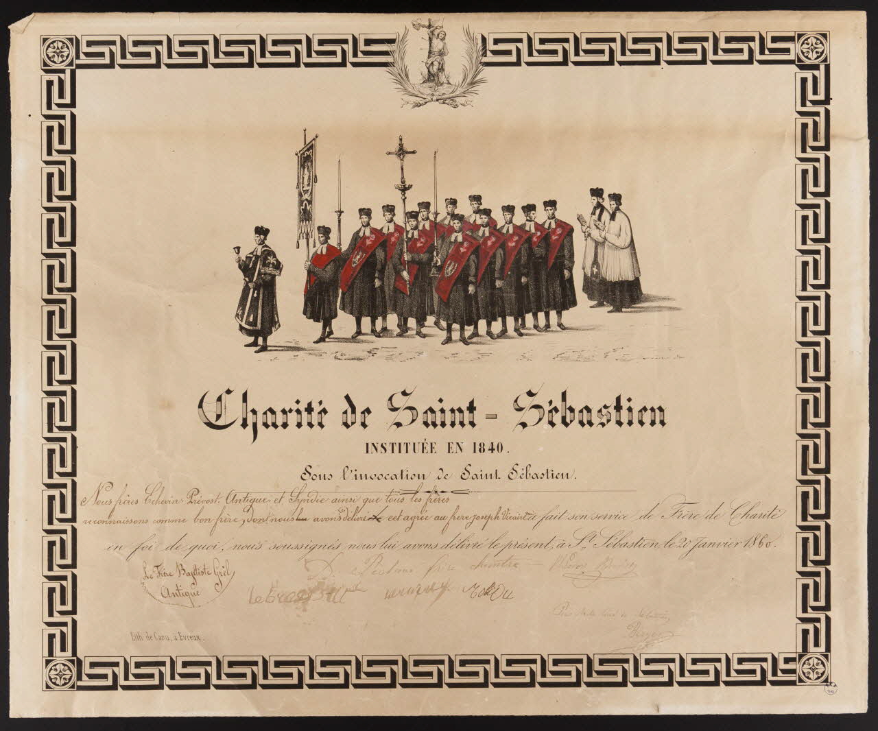 estampe Charité de Saint-Sébastien 1948.5.1 Photo
