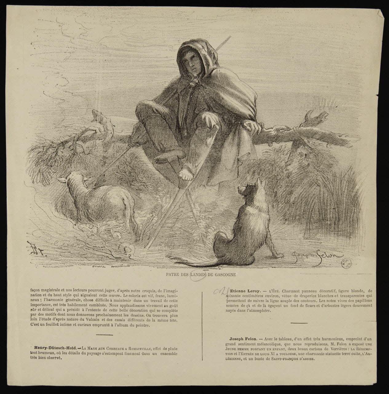 estampe PATRE DES LANDES DE GASCOGNE 1949.29.11 Photo