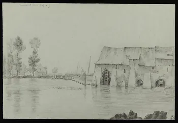 dessin moulin d'Ivre (M-L.) 1949.31.10  Photo