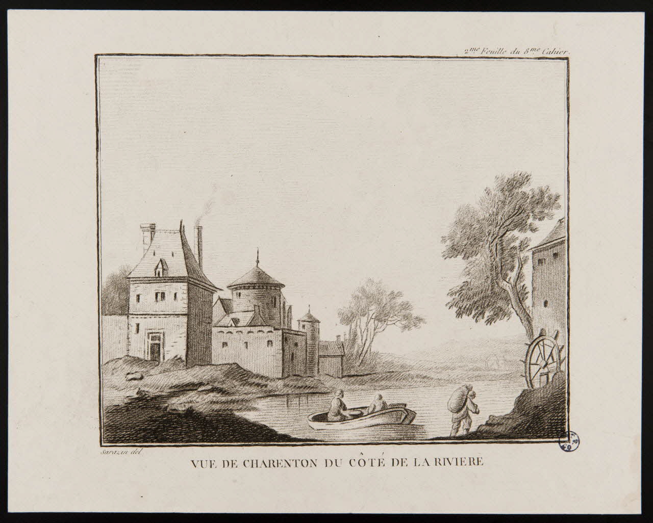 estampe VUE DE CHARENTON DU COTE DE LA RIVIERE 1949.31.118 Photo