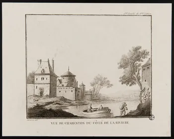 estampe VUE DE CHARENTON DU COTE DE LA RIVIERE 1949.31.118 Photo