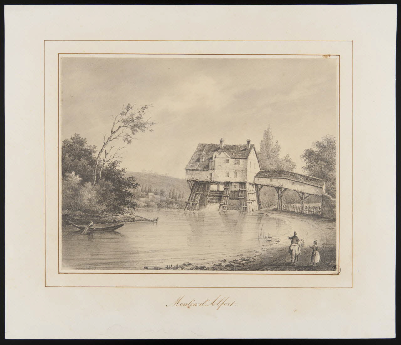 Regnault dessin Moulin d'Alfort. 1831 1949.31.12 Photo