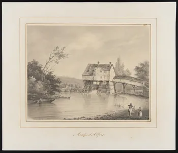 Regnault dessin Moulin d'Alfort. 1831 1949.31.12  Photo