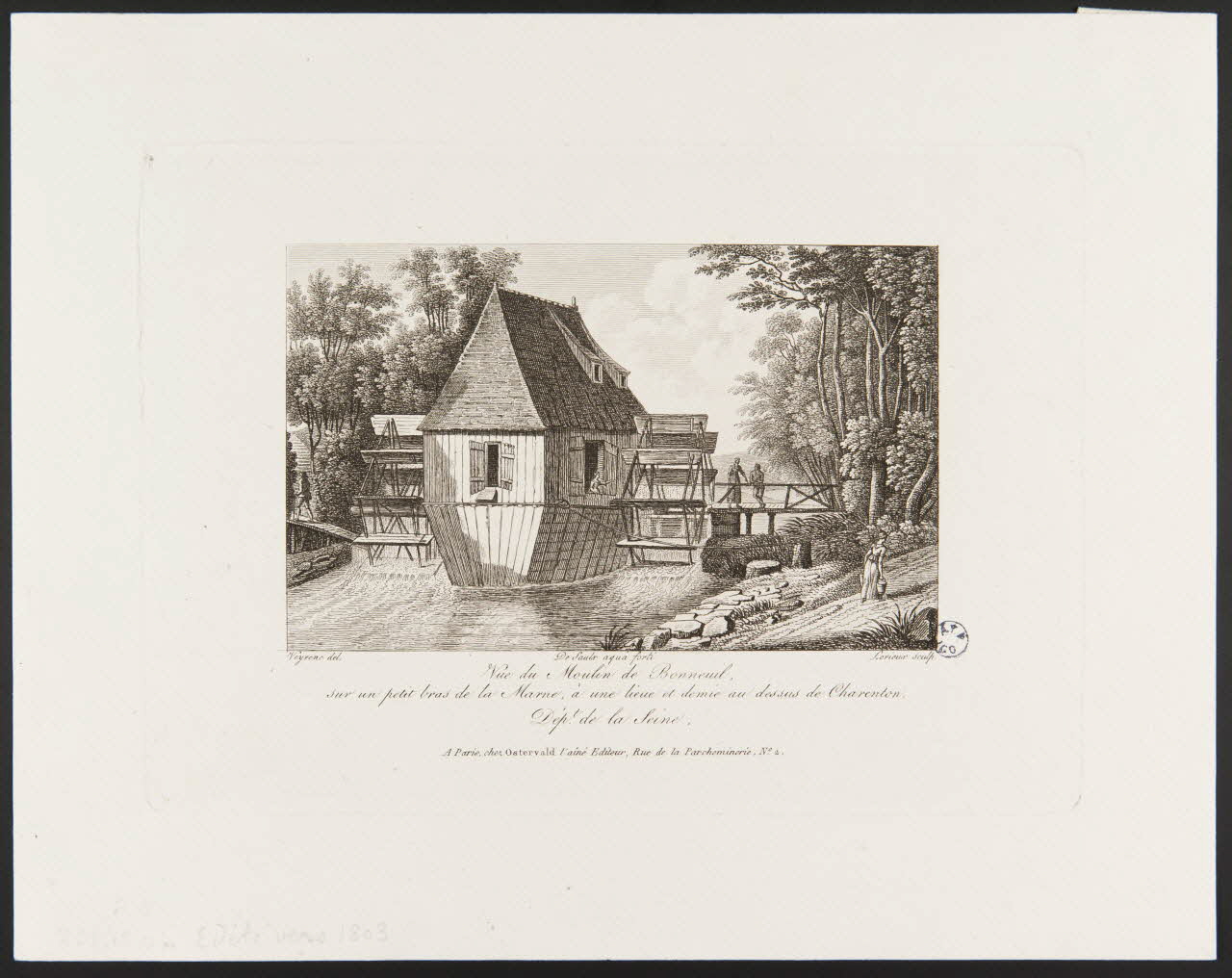 estampe Vue du Moulin de Bonneuil 1949.31.128 Photo