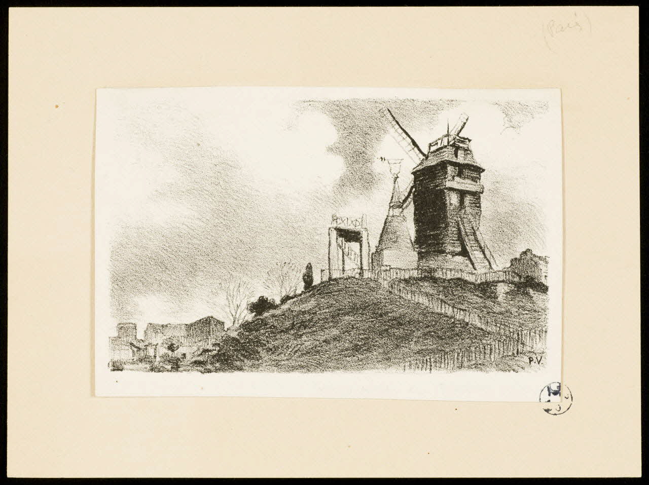 estampe Moulin à vent 1949.31.139  Photo