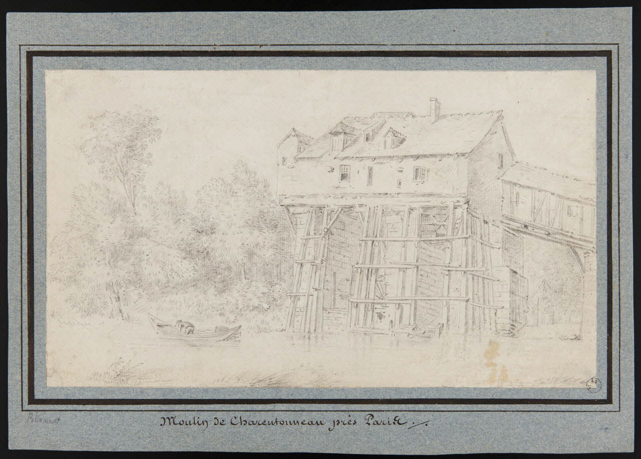 Pillement Jean dessin Moulin de Charentonneau près Paris 1750-1808 1949.31.14 Photo