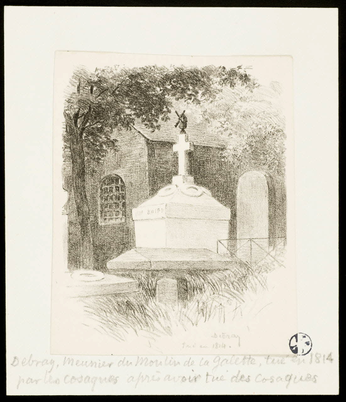 estampe Mausolée Debray 1949.31.141 Photo