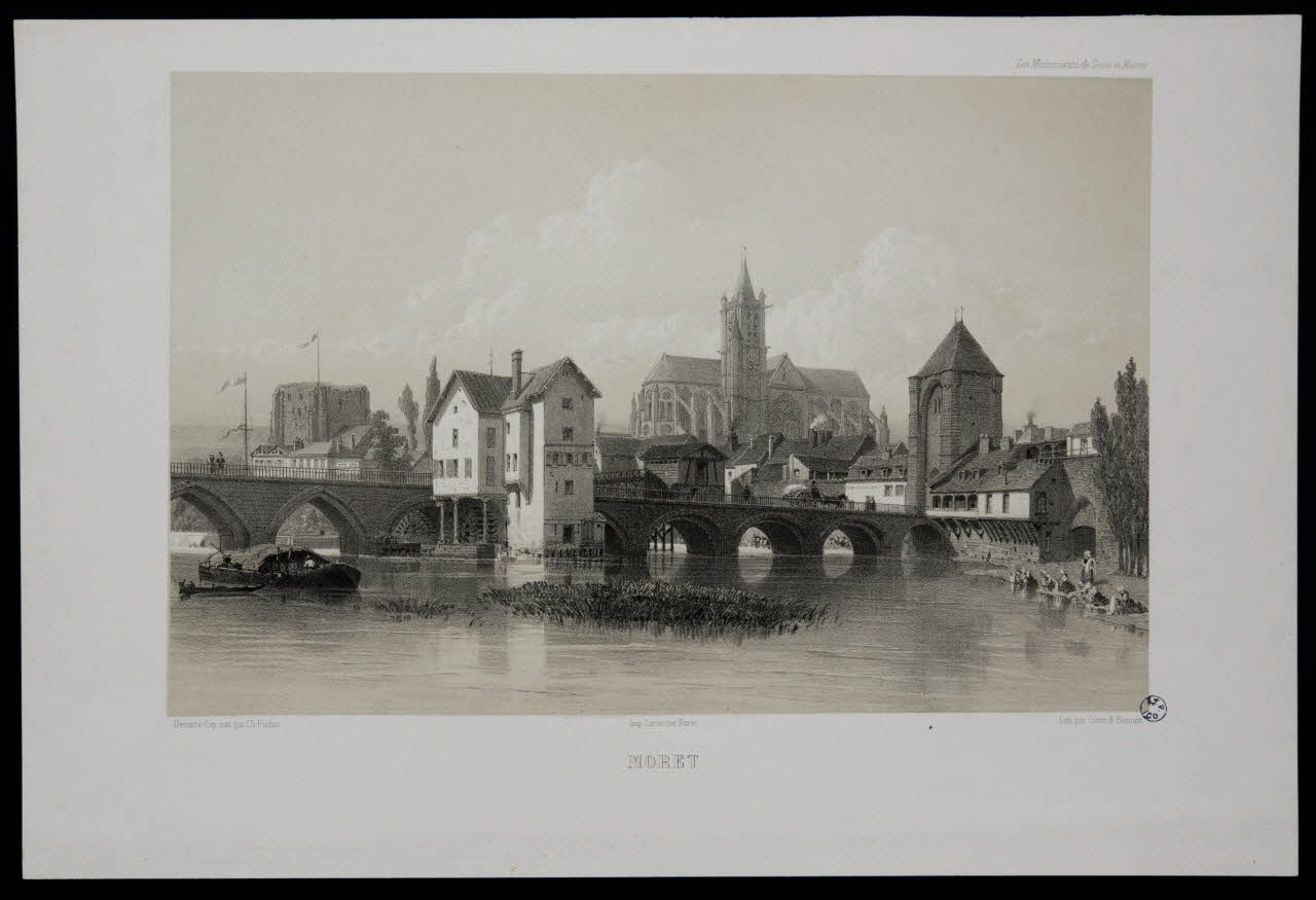 Charles M. Fichot ; Eugène Cicéri ; Félix Benoist estampe MORET Paris 1903 1949.31.146 Photo