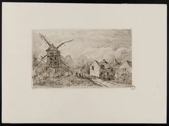 Jean Alfred Taiée ; Alfred A. Cadart estampe Le Moulin de Sannois 1841-1851 1949.31.153 Photo