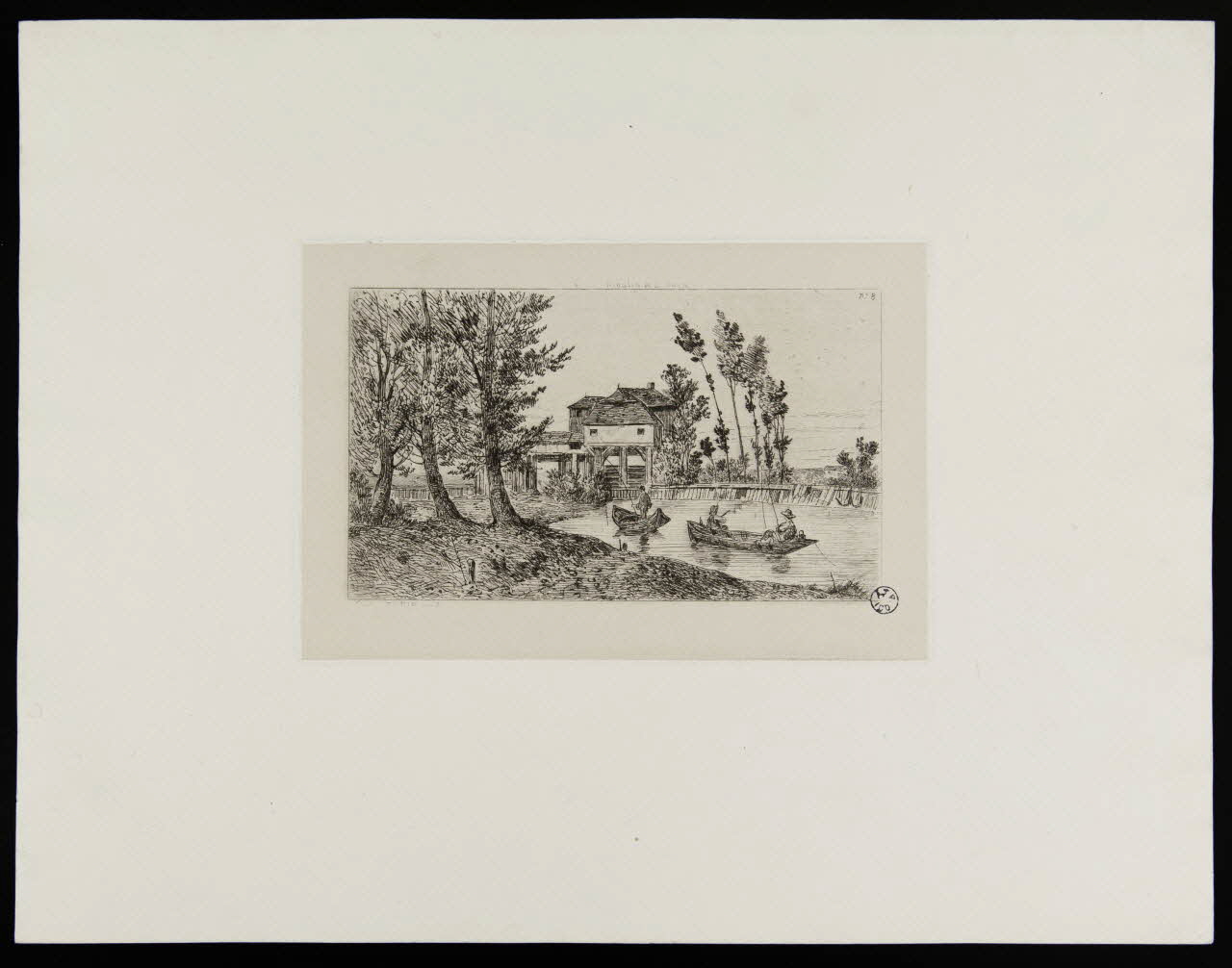 Thénot Jean Pierre ; Thierry Frères estampe Moulin de St Ouen 1835 1949.31.157 Photo