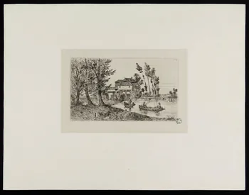 Thénot Jean Pierre ; Thierry Frères estampe Moulin de St Ouen 1835 1949.31.157  Photo