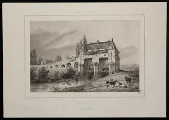 Jean-Louis Tirpenne ; Edouard Pingret ; Turg estampe Maisons-Laffitte  MACHINE HYDRAULIQUE Paris 1835 1949.31.159 Photo