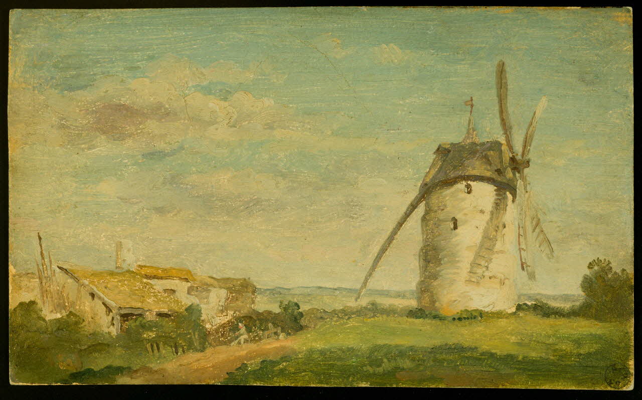 Eugène Cicéri dessin Moulin de pierre à Montmartre 1825 1949.31.16 Photo
