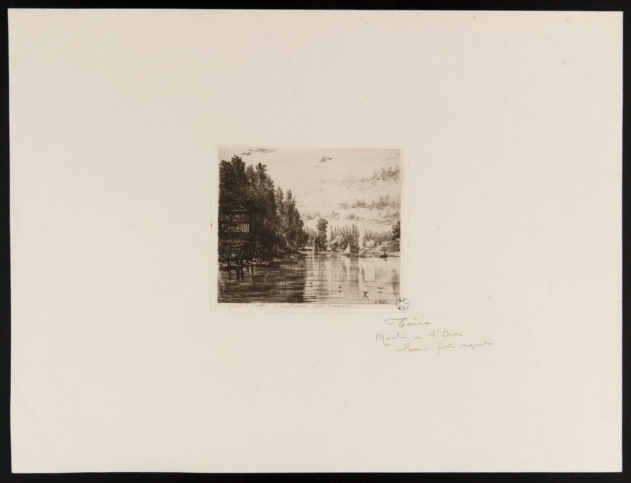 estampe St Ouen Vieux moulin, pont nouveau 1949.31.163 Photo