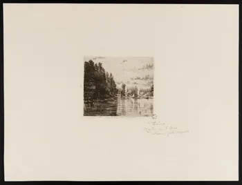 estampe St Ouen Vieux moulin, pont nouveau 1949.31.163 Photo