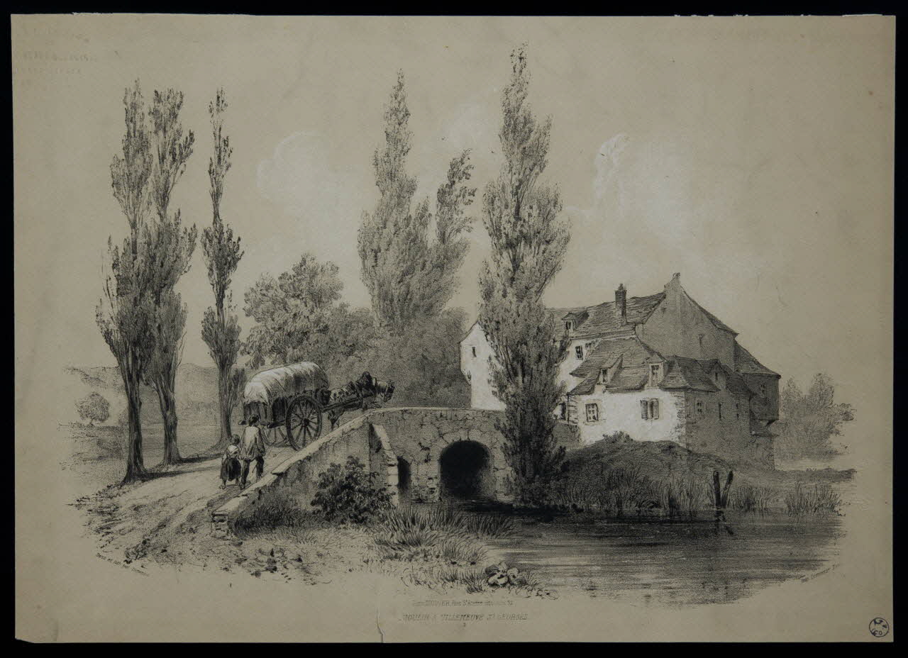 Jean-Louis Tirpenne ; Morier (éditeur, librair estampe MOULIN A VILLENEUVE ST. GEORGES.  2 Paris 1835 1949.31.164 Photo