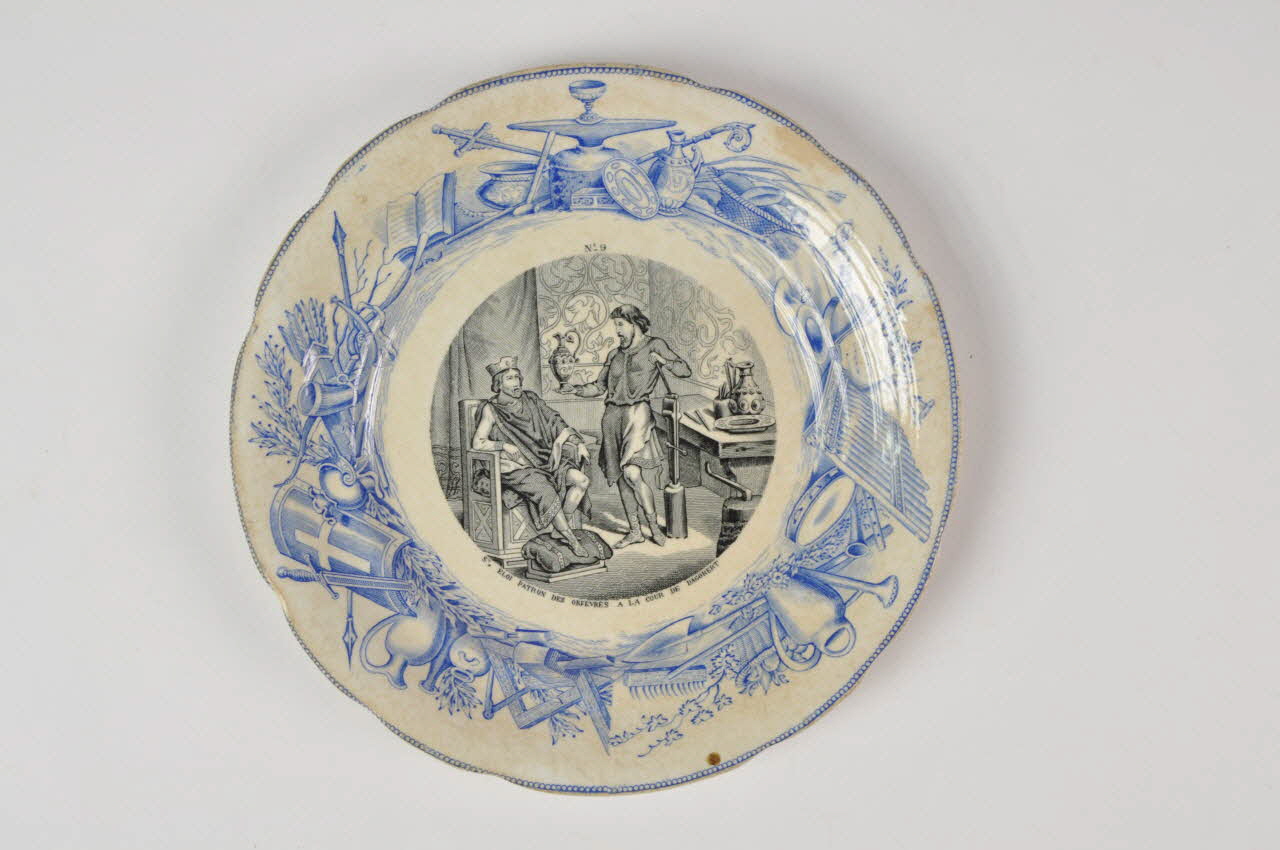 assiette St Eloi patron des orfèvres à la cour de Dagobert 1968.100.207 Photo Mucem