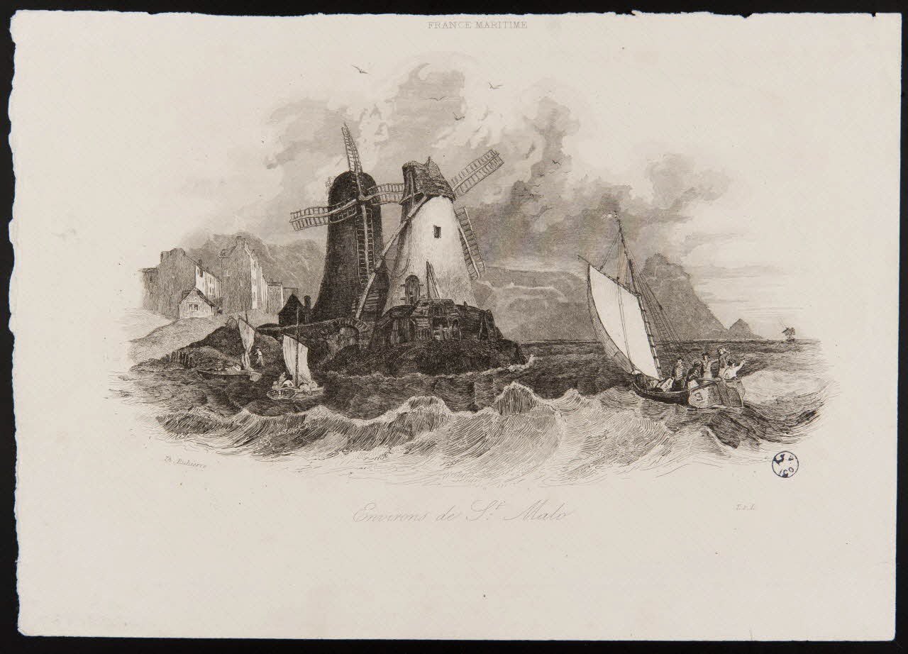 Ruhierre François Théodore estampe Environs de St Malo 1884 1949.31.187 Photo